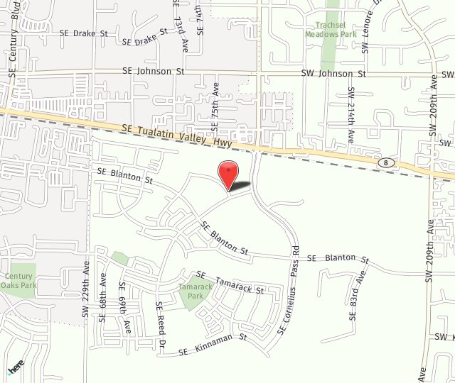 Location Map: 7305 SE Circuit Dr., Reeds Crossing Hillsboro, Oregon 97123
